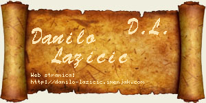 Danilo Lazičić vizit kartica
